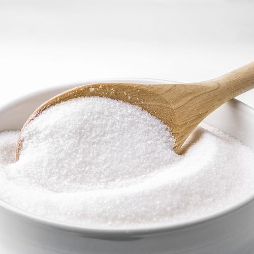 Sucralose is a white crystalline powder, non-caloric, high intensity sweetener made from sugar, 600 -650 times sweeter than cane sugar.